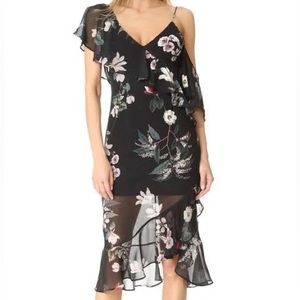 Keepsake the Label Black Floral Midi Dress